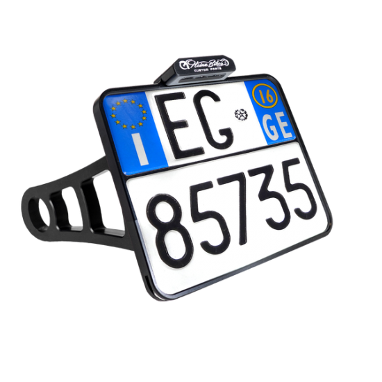 Side Mount License Plate Holder LIC.PLT R9T 14-20 BLK ITALY