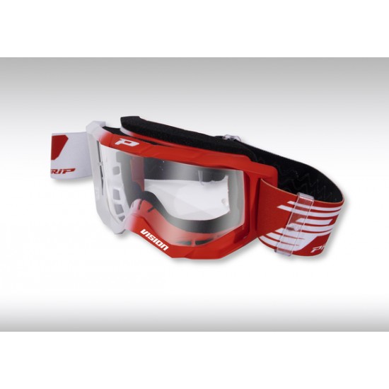 3300 Motorradbrille GOGGLES 3300 WH/RED CLEAR