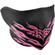 Neoprene Halbmaske HALF MASK PINK FLAMES