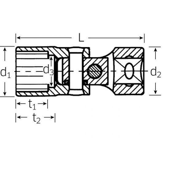 Socket UNIFLEX SOCKET 3/8" 15MM