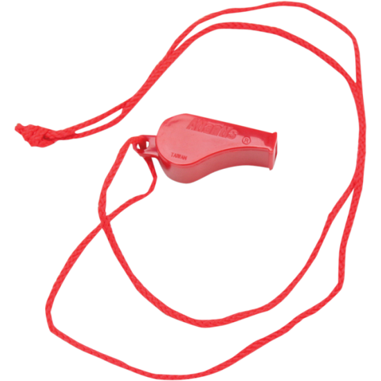 Pfeife mit Haltband WHISTLE CORDED RED