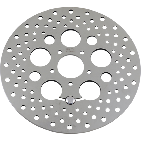 Vorgebohrte Bremsscheibe aus poliertem Edelstahl ROTOR FRT 11.808-13FLT