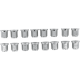 Radmuttern LUG NUT CHR 12MM FLAT 16P