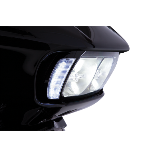 Fang® Headlight Bezels LIGHT BEZEL FANG FLTR BLK