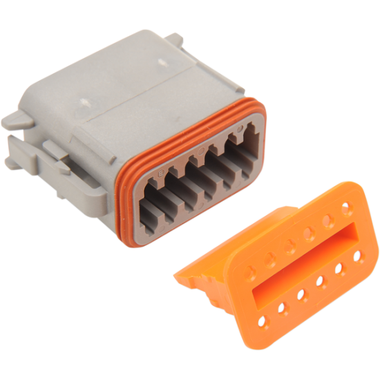 Deutsch DT versiegelte Verbinder-Komponenten PLUG DEUTSCH GREY 12 PIN