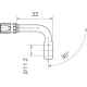 Banjo Varioflex Fitting BANJO 7/16" 90 BK