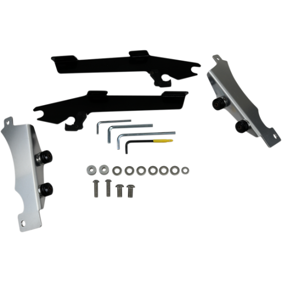 Kompletter Montagesatz mit Fats/Slim Windschild Trigger-Lock MNT KIT BW V-STAR 13 BLK