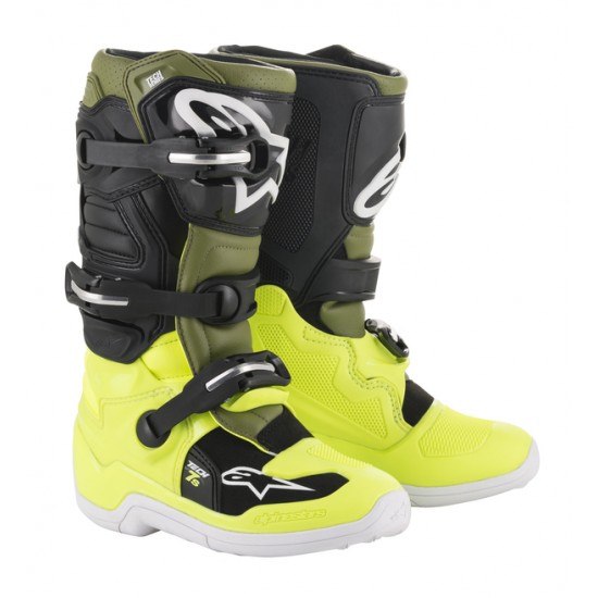 Tech 7S MX Stiefel, Jugendliche BOOT TECH7S DGY/LGY FL/RD 3