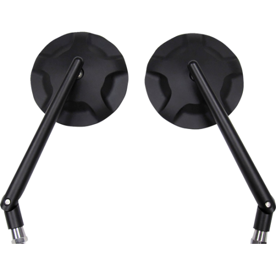 Universal Handlebar Mirrors ALU MIRROR PAIR UNIV BK