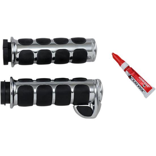 ISO®-Grips for Harley GRIP PREMIUM ISO CHROME