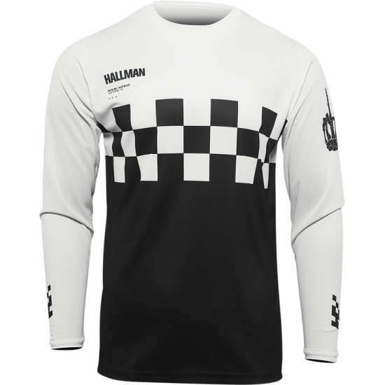 Hallman Differ Cheq Jersey JERSEY DIFFER CHEQ BK/WH 2X