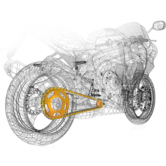 Chain and Sprocket Kit KIT DUC 848/S EVO/DARK 08-10