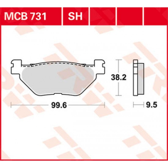 All Round Ceramic Brake Pads BRAKE PAD TRW MCB731