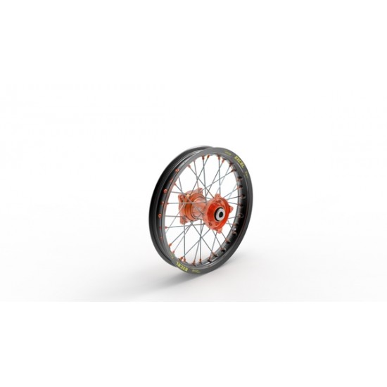 Elite MX-EN Wheel, silver spokes WHEEL ELITE 16X1.85 OR