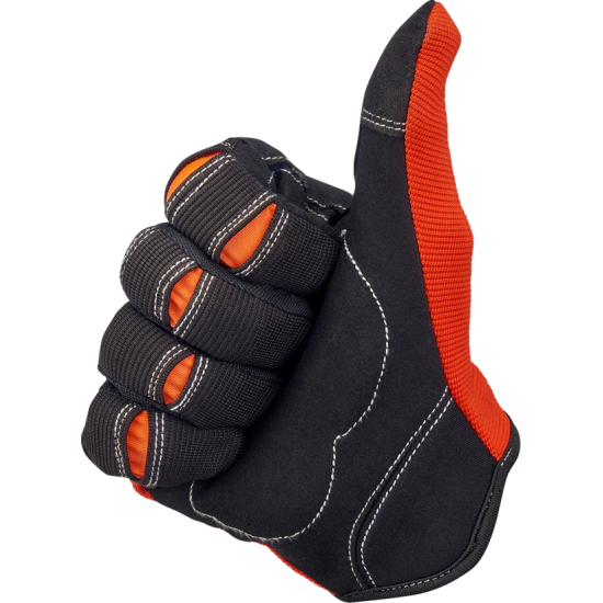 Moto Gloves GLOVES MOTO ORG/BLK LG