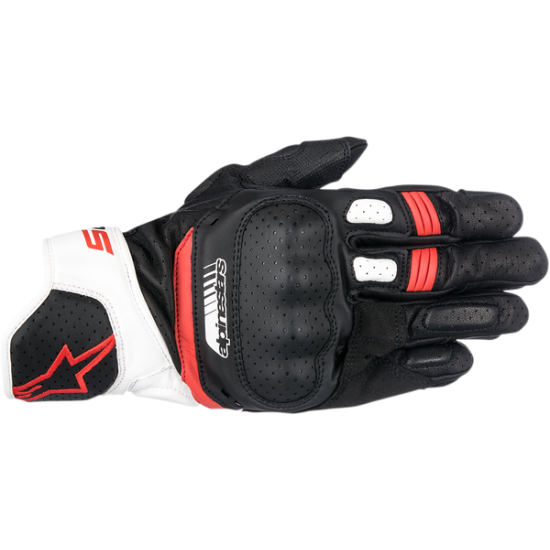 SP-5 Leather Gloves GLOVE SP-5 B/W/R L