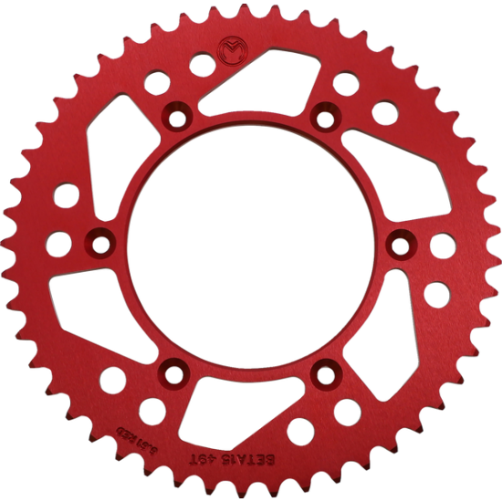Aluminium-Kettenrad SPROCKET ALU MSE BETA 49T RED Aluminium-Kettenrad SPROCKET ALU MSE BETA 49T RED