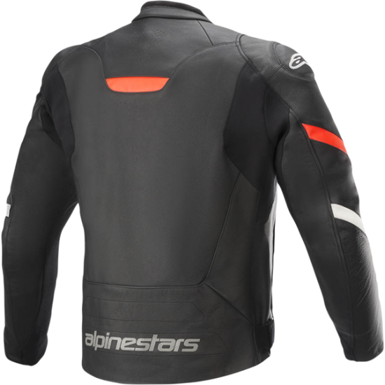 Faster v2 Lederjacke JACKET FASTER V2 BLACK/RED 50