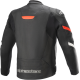 Faster v2 Lederjacke JACKET FASTER V2 BLACK/RED 54