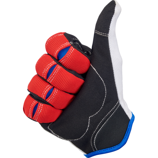 Moto Gloves GLOVES MOTO RD/WH/BL XL