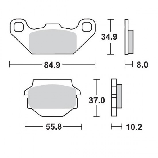 Racing Brake Pads ATV BRAKE PAD RACING