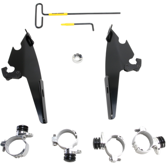 Batwing Fairing Trigger-Lock Mounting Kit MNT KIT BW XL883L BLK