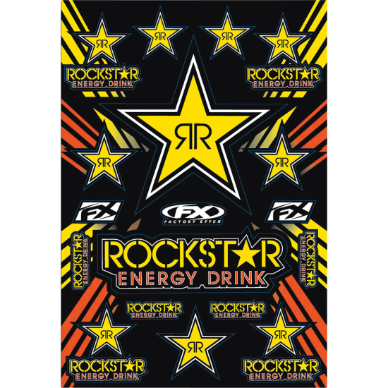 Rockstar Decal Sheet DECAL RS STICKER KT