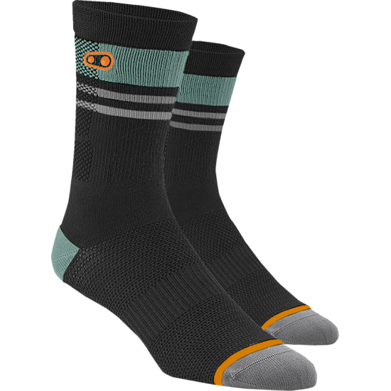 Icon MTB Socks MTB SOCK BK OR GN S/M