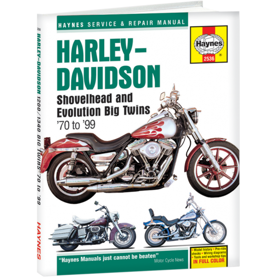 Motorcycle Repair Manual MANUAL HD BIG TWINS 70-99