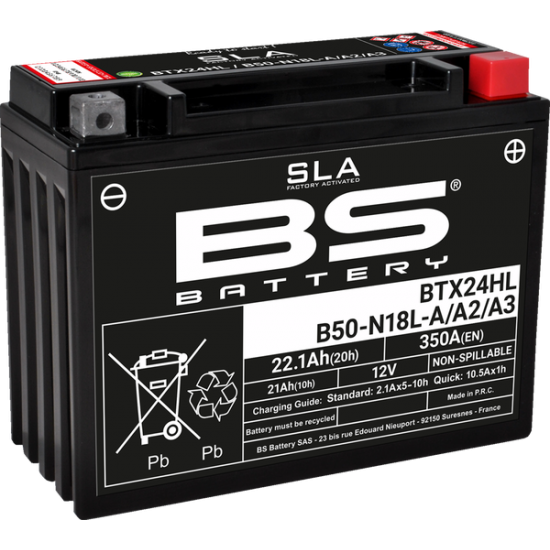 SLA werksseitig aktivierte wartungsfreie AGM-Batterien BATTERY BTX24HL/B50N18LA/A2/A3