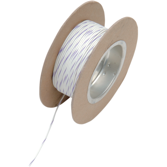 OEM farbige Drahtspule WIRE 18G 100' WHITE/VIOLT