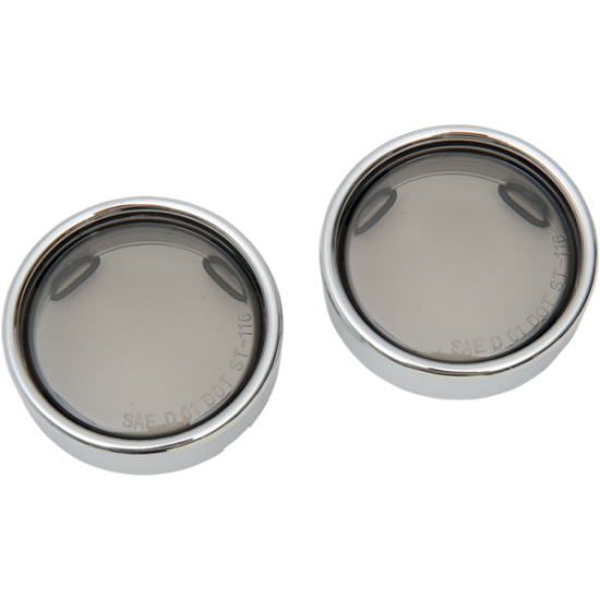 Deuce Style Deep-Dish Bezels LENS T/S SMOKE W/TRIM RING