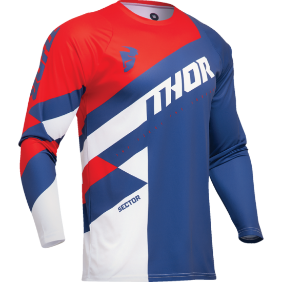 Sector Checker Jersey JERSEY SECTOR CHKR NV/RD MD