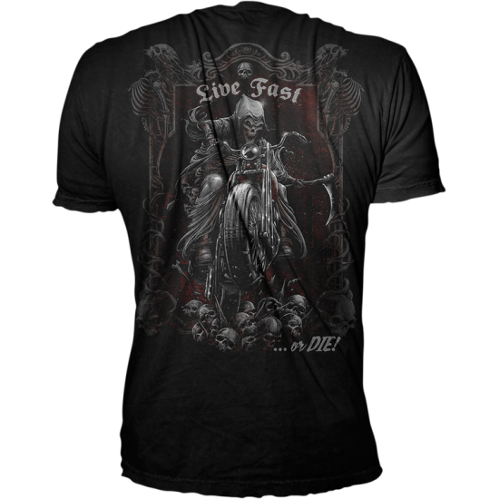 Live Fast or Die Reaper T-Shirt TEE LIVEFASTREAPER BLK 4X