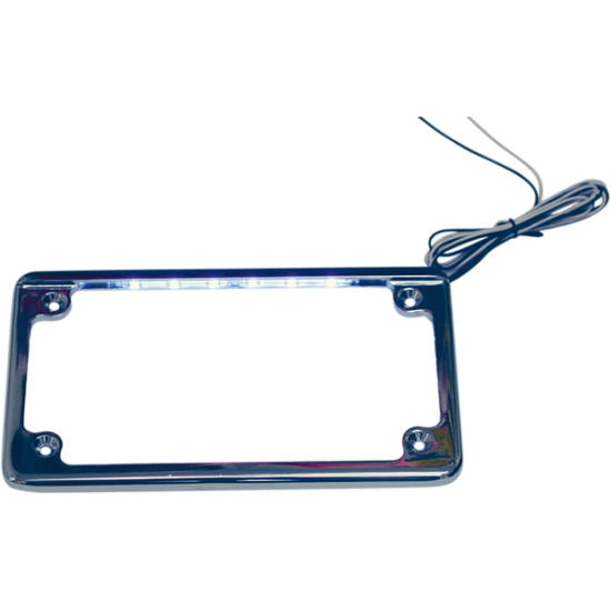 LED License Plate Frame FRAME LP CHR W/ILLMNTN