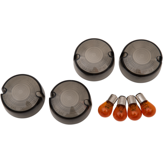 Smoked Turn Signal Lens Kits SMOKED DOME LENS 86-01