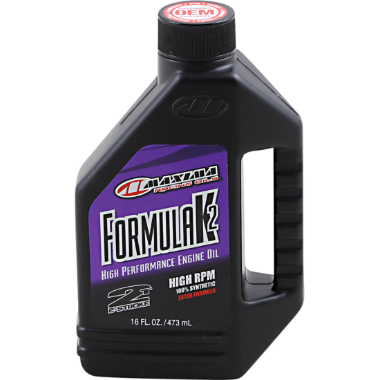 Formula K2 High RPM Synthetic 2T Engine Oil OIL K2 SYN PREMIX 16 OZ