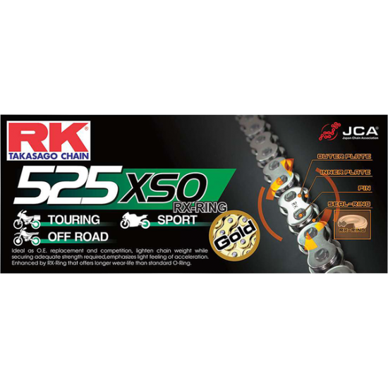 X-Ring-Kette GB 525 XSO CHAIN RK525XSO GG 110R