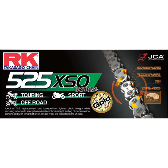 X-Ring GB 525 XSO Chain CHAIN RK525XSO GG 110R