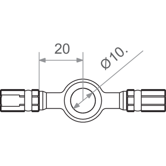 Banjo Varioflex Fitting BANJO CONNECTOR M10 GD