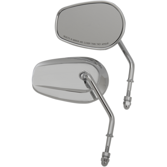 OEM-Style Teardrop Spiegel MIRRORS REPL SHRT STM CHR