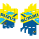 Kühlergrill-Dekorsatz Team Suzuki KSRT 2022 RAD LOUVER SUZ KSRT 22