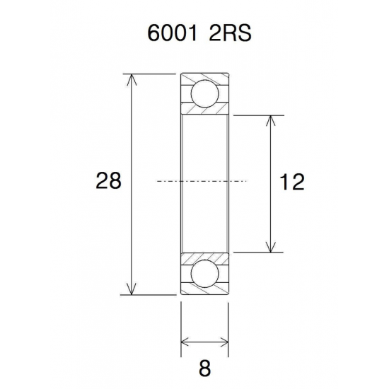 Max Lager BEARING MAX 12X28X8MM