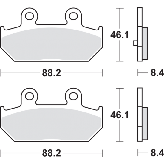 MS Scooter Maxi Sintered Brake Pads BRAKE PAD SINT SCOOT