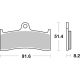 CT Carbon Tech Organische Bremsbeläge für Roller BRAKE PAD CAR/CER CT Carbon Tech Organische Bremsbeläge für Roller BRAKE PAD CAR/CER