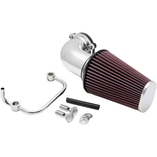 Aircharger®-Ansaugsystem mit dorngebogenem Aluminium-Ansaugschlauch-Kit INTAKE KIT POLSH 07-19 XL