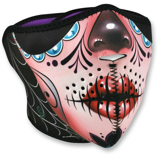 Neoprene Halbmaske HALF MASK SUGAR SKULL