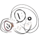 Komplettes Bowdenzug-/Bremsleitungsset aus schwarzem Vinyl CABLE KT CB 12-14 FLABS