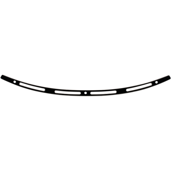 Stainless Steel Windshield Trim FLH TRIM 96-13 SLOTS BLK