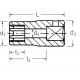 Stecknuss SOCKET 1/4" TORX E6